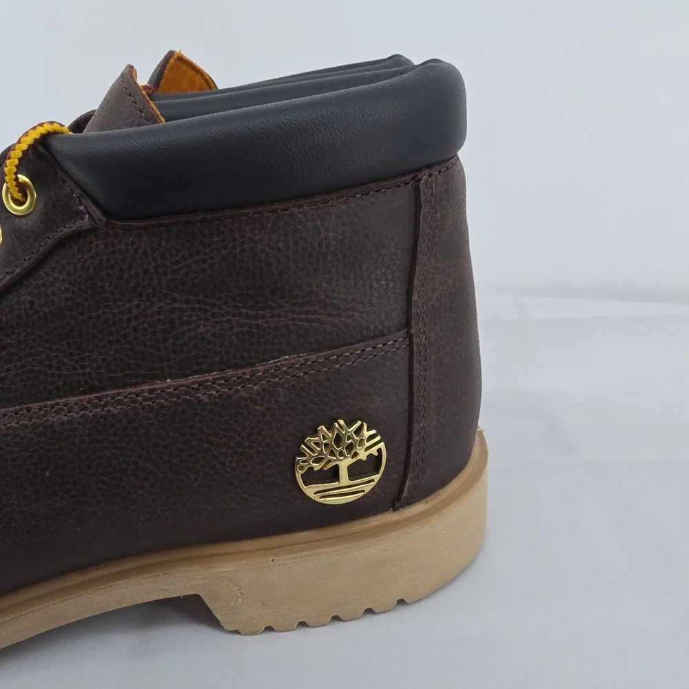 Timberland Mens Waterproof Chukka Boots Brown Leather PrimaLoft TB0A6FTAEXU‎ 9.5